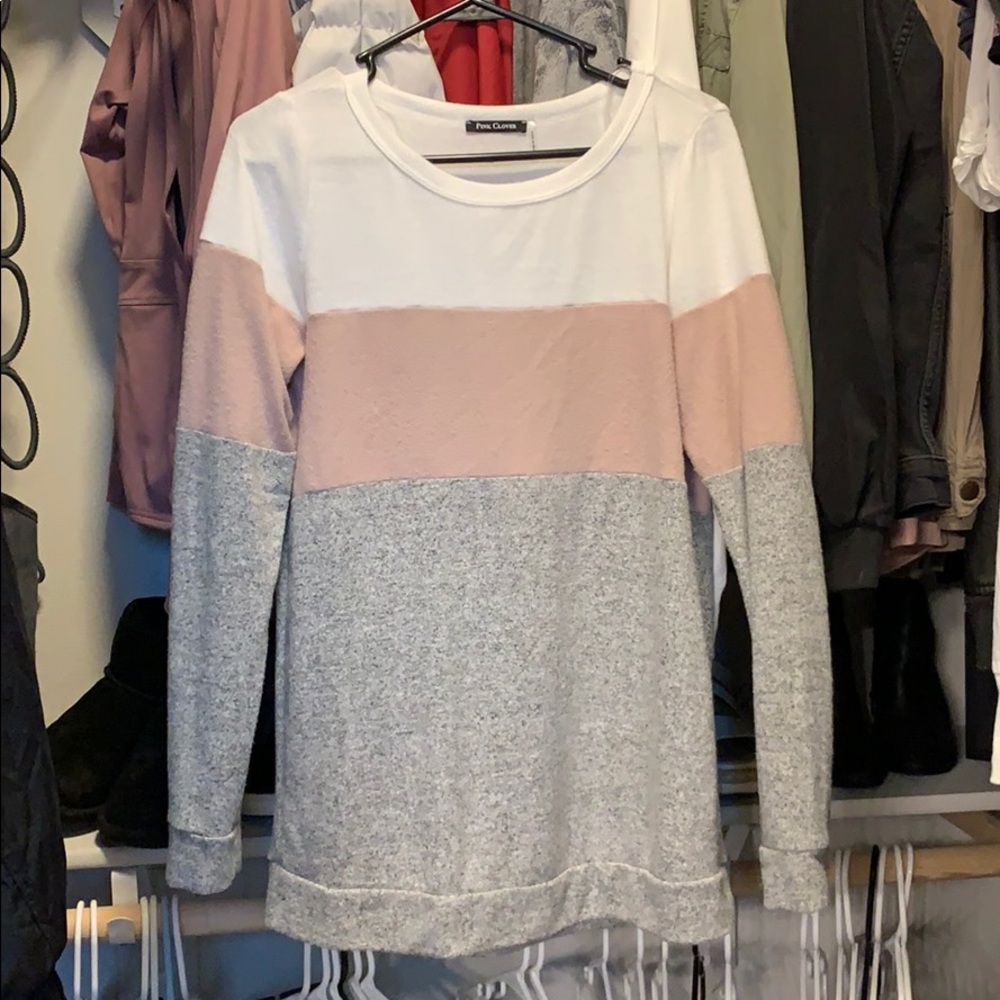 Pink Clover Sweater